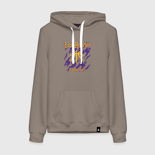 Женская толстовка-худи Basketball Lakers / Утренний латте – фото 1