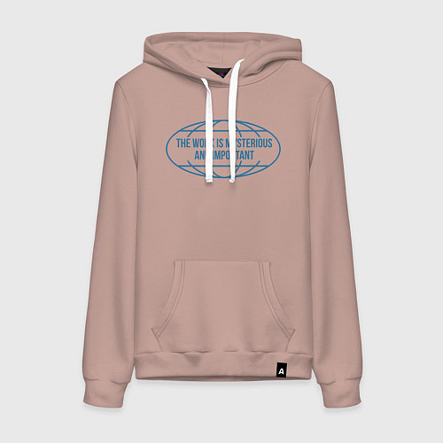 Женская толстовка-худи The work is mysterious and important - lumon / Пыльно-розовый – фото 1