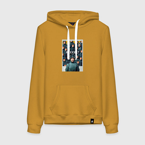 Женская толстовка-худи Микки 17 / Горчичный – фото 1