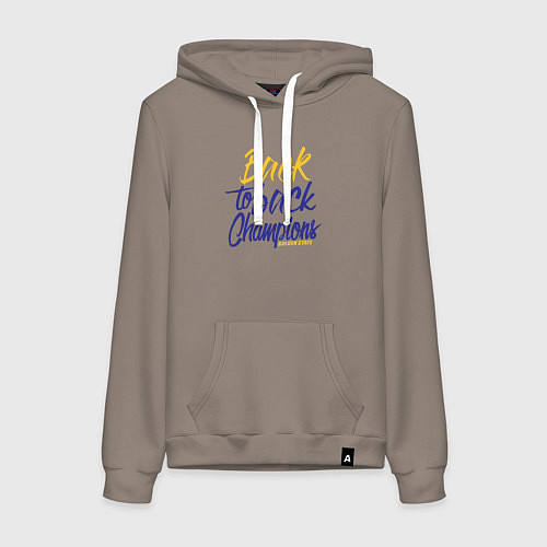 Женская толстовка-худи Golden State back to back / Утренний латте – фото 1