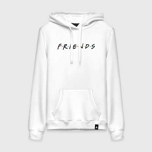 Женская толстовка-худи Friends logo / Белый – фото 1