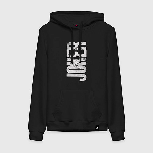 Женская толстовка-худи Джокер графити / Черный – фото 1