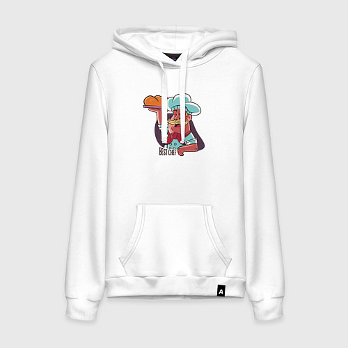 Женская толстовка-худи Лучший шеф / Белый – фото 1
