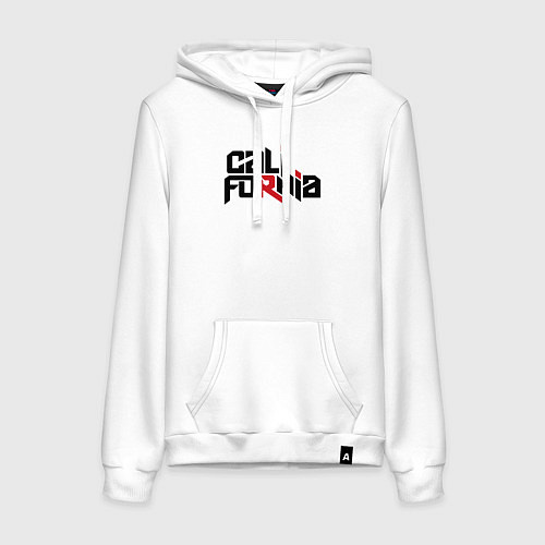 Женская толстовка-худи USA - California / Белый – фото 1