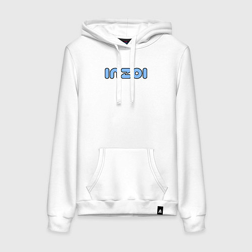 Женская толстовка-худи Inzoi синий логотип / Белый – фото 1