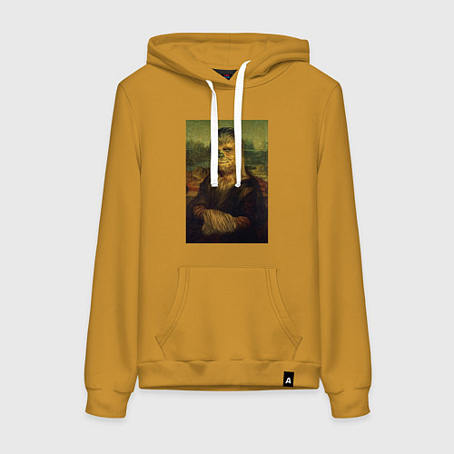 Женская толстовка-худи Чубакка - Мона Лиза / Горчичный – фото 1