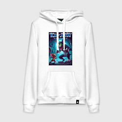 Толстовка-худи хлопковая женская Tom and Jerry - Halloween fantasy, цвет: белый