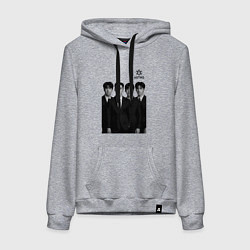 Толстовка-худи хлопковая женская Astro в деловом стиле, цвет: меланж