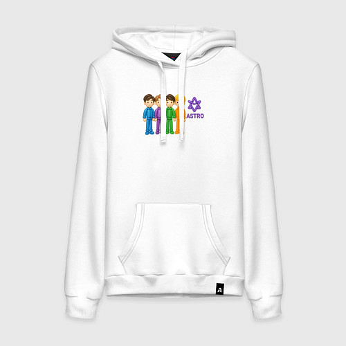 Женская толстовка-худи Astro надувные человечки / Белый – фото 1