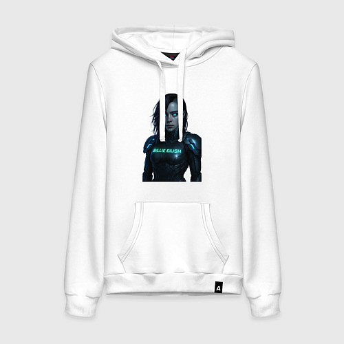 Женская толстовка-худи Билли Айлиш в космическом костюме / Белый – фото 1