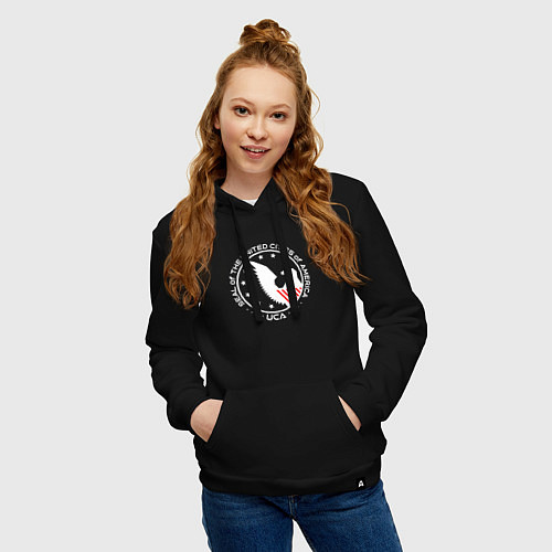 Женская толстовка-худи UCA / Черный – фото 3