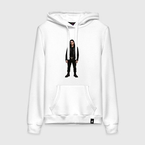 Женская толстовка-худи Bones во весь рост / Белый – фото 1