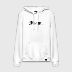 Женская толстовка-худи Miami - USA