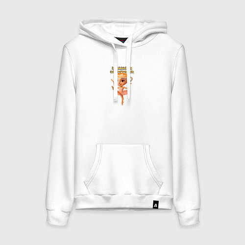 Женская толстовка-худи Ballerina Capuchina ии / Белый – фото 1