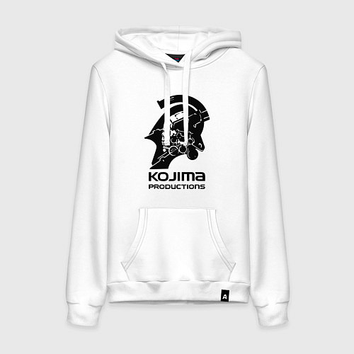 Женская толстовка-худи Hideo kojima productions logo / Белый – фото 1