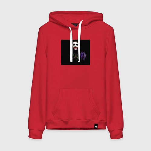 Женская толстовка-худи Задумчивый джокер / Красный – фото 1