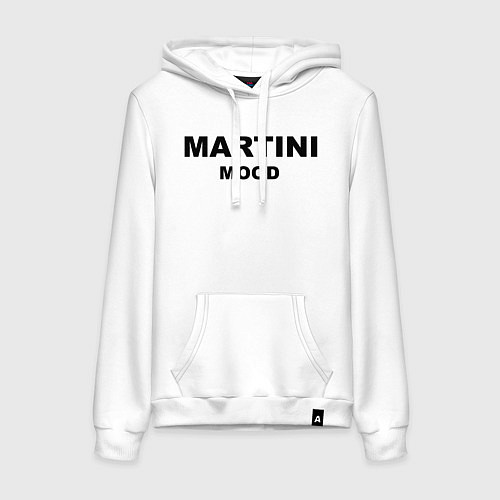 Женская толстовка-худи Мартини муд / Белый – фото 1