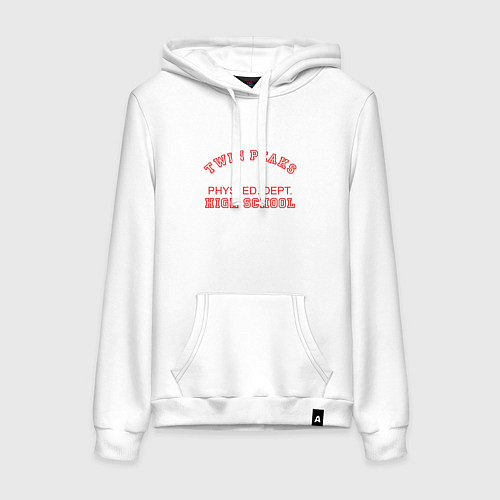 Женская толстовка-худи Twin Peaks High School / Белый – фото 1