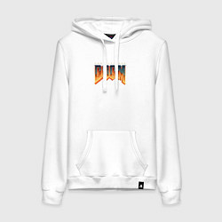 Женская толстовка-худи Doom ultimate logo