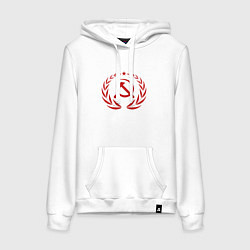 Женская толстовка-худи Герб СССР серп и молот