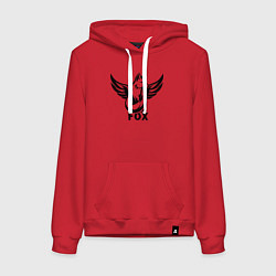 Женская толстовка-худи Крылатая лиса