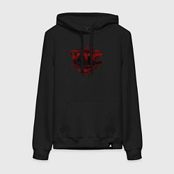 Толстовка-худи хлопковая женская Roman Reigns ytc wwe logo, цвет: черный