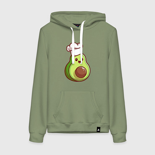 Женская толстовка-худи Повар авокадо / Авокадо – фото 1