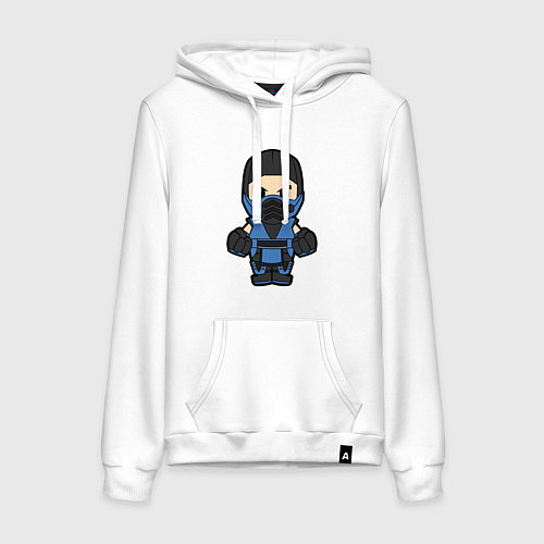 Женская толстовка-худи Sub-zero warrior / Белый – фото 1