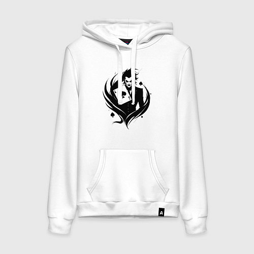 Женская толстовка-худи Аниме джокер и туз пик / Белый – фото 1