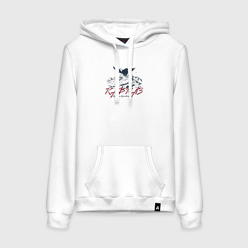 Женская толстовка-худи Кавказ Вершины вдохновения / Белый – фото 1