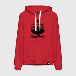Женская толстовка-худи Чак Норрис в цветах