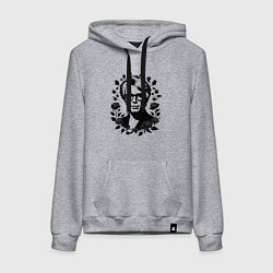 Женская толстовка-худи Энди Уорхол в цветочном обрамлении