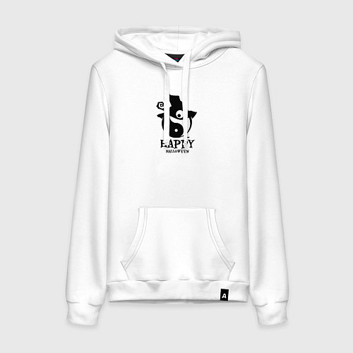 Женская толстовка-худи Счастливого Хэллоуина и гармонии / Белый – фото 1