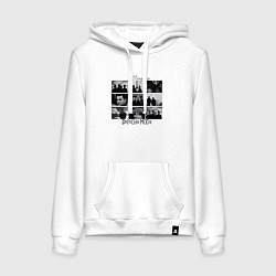 Толстовка-худи хлопковая женская Depeche Mode - Strangelove - music video shots, цвет: белый