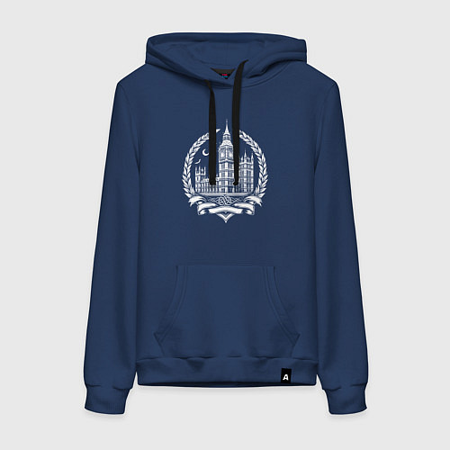 Женская толстовка-худи Вестминстерская легенда / Тёмно-синий – фото 1
