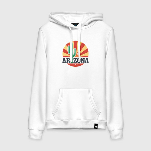 Женская толстовка-худи Аризона / Белый – фото 1