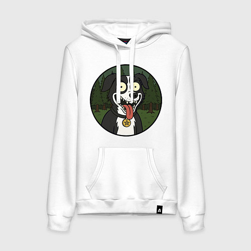 Женская толстовка-худи Mr Pickles dog / Белый – фото 1