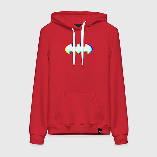 Женская толстовка-худи Batman lights / Красный – фото 1