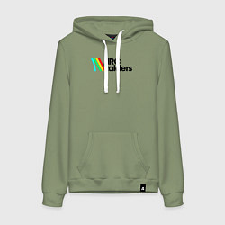 Толстовка-худи хлопковая женская ARC Raiders - Атмосфера ретро-будущего, цвет: авокадо