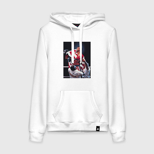 Женская толстовка-худи Рокки чемпион / Белый – фото 1