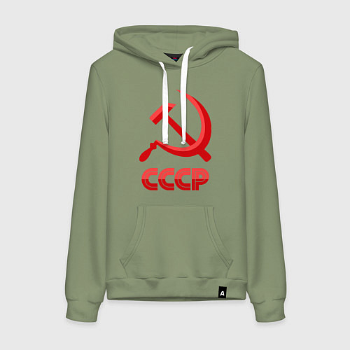 Женская толстовка-худи СССР Логотип / Авокадо – фото 1