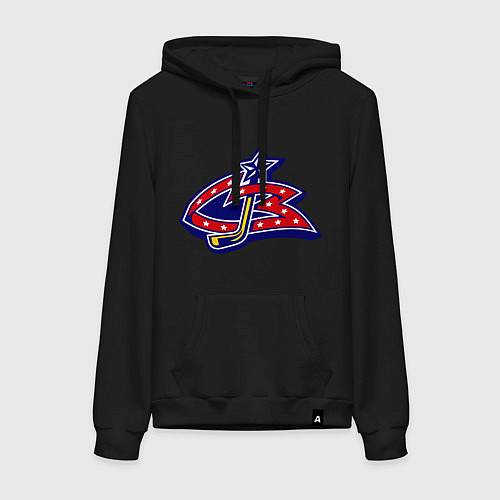 Женская толстовка-худи HC Columbus Blue Jackets / Черный – фото 1