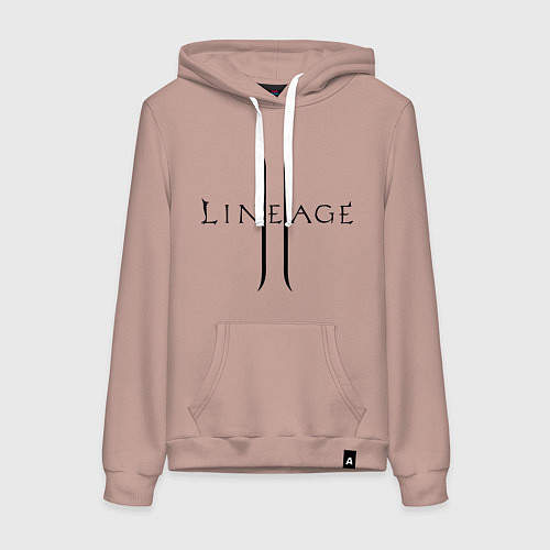 Женская толстовка-худи Lineage logo / Пыльно-розовый – фото 1