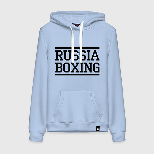 Женская толстовка-худи Russia boxing / Мягкое небо – фото 1