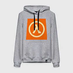 Толстовка-худи хлопковая женская Half-Life, цвет: меланж