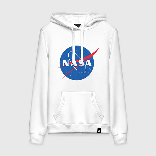 Женская толстовка-худи NASA: Logo / Белый – фото 1