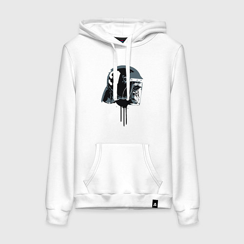 Женская толстовка-худи Горилла в шлеме / Белый – фото 1