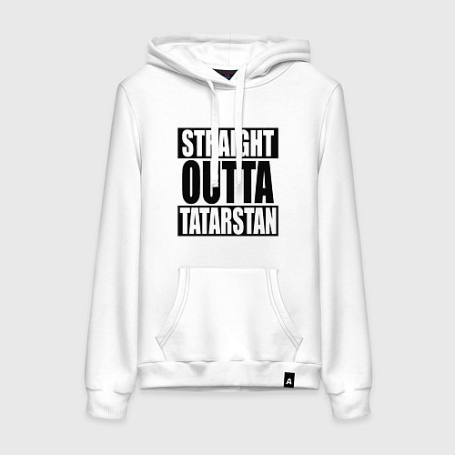 Женская толстовка-худи Straight Outta Tatarstan / Белый – фото 1