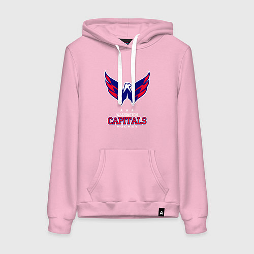 Женская толстовка-худи Washington Capitals / Светло-розовый – фото 1