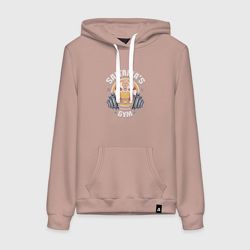 Женская толстовка-худи Saitama's Gym / Пыльно-розовый – фото 1